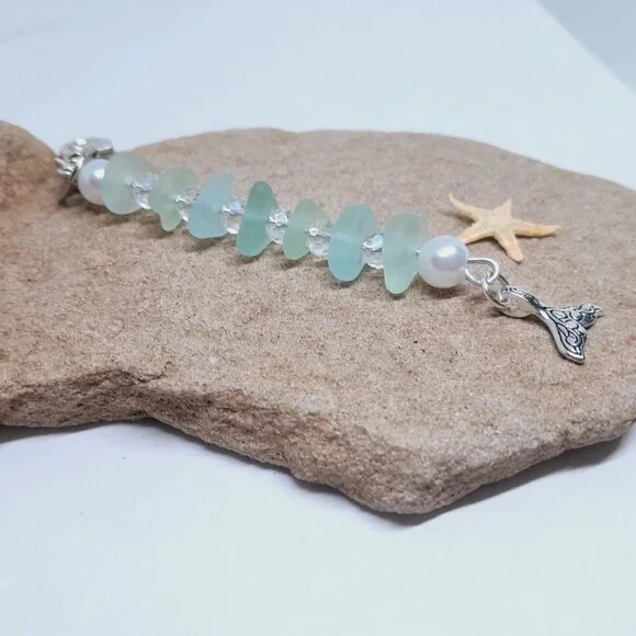 Sea Glass Keychain - Picture 2 of 2